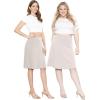 imageSTRETCH IS COMFORT Womens and Plus Size Ultra Flex ALine Knee Length SkirtOffwhite