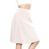 imageSTRETCH IS COMFORT Womens and Plus Size Ultra Flex ALine Knee Length SkirtOffwhite