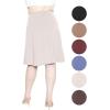 imageSTRETCH IS COMFORT Womens and Plus Size Ultra Flex ALine Knee Length SkirtOffwhite