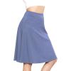 imageSTRETCH IS COMFORT Womens and Plus Size Ultra Flex ALine Knee Length SkirtSlate Blue