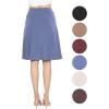 imageSTRETCH IS COMFORT Womens and Plus Size Ultra Flex ALine Knee Length SkirtSlate Blue