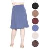imageSTRETCH IS COMFORT Womens and Plus Size Ultra Flex ALine Knee Length SkirtSlate Blue