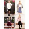 imageSTRETCH IS COMFORT Womens and Plus Size Ultra Flex ALine Knee Length SkirtSlate Blue