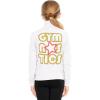 imageSTRETCH IS COMFORT Glitter  Gymnastics Jacket Mock Neck  Youth Size 416White Gymnastics Gold Coral