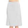 imageSTRETCH IS COMFORT Womens Comfortable Flowy Airy ALine Knee Length Light Weight SkirtHeather Gray