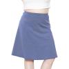 imageSTRETCH IS COMFORT Womens and Plus Size Ultra Flex ALine Knee Length SkirtSlate Blue