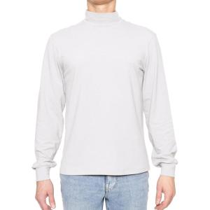 imageSTRETCH IS COMFORT Mens Cotton Mock Neck Short Sleeve ampamp Cuffed Long Sleeve TopWhite
