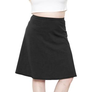 imageSTRETCH IS COMFORT Womens and Plus Size Ultra Flex ALine Knee Length SkirtBlack
