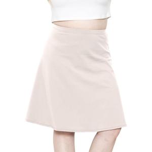 imageSTRETCH IS COMFORT Womens and Plus Size Ultra Flex ALine Knee Length SkirtOffwhite