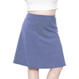 imageSTRETCH IS COMFORT Womens and Plus Size Ultra Flex ALine Knee Length SkirtSlate Blue