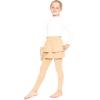 imageSTRETCH IS COMFORT Girls Oh So Soft Ruffle Tutu Skirt w Builtin LeggingsBeige