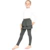 imageSTRETCH IS COMFORT Girls Oh So Soft Ruffle Tutu Skirt w Builtin LeggingsCharcoal Gray