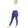 imageSTRETCH IS COMFORT Girls Oh So Soft Ruffle Tutu Skirt w Builtin LeggingsNavy Blue