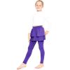 imageSTRETCH IS COMFORT Girls Oh So Soft Ruffle Tutu Skirt w Builtin LeggingsPurple