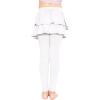 imageSTRETCH IS COMFORT Girls Oh So Soft Ruffle Tutu Skirt w Builtin LeggingsWhite