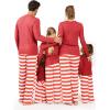 imageSTRETCH IS COMFORT Matching Family Christmas Holiday Set for Adults Kids ToddlerRed  Red White Stripes
