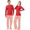 imageSTRETCH IS COMFORT Matching Family Christmas Holiday Set for Adults Kids ToddlerRed  Red White Stripes