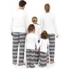imageSTRETCH IS COMFORT Matching Family Christmas Holiday Set for Adults Kids ToddlerWhite  Reindeer