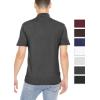 imageSTRETCH IS COMFORT Mens Oh So Soft Luxe Mock Neck Turtleneck Sleeveless and Short Sleeve Shirt Casual Pullover Top  S5XBlack