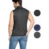 imageSTRETCH IS COMFORT Mens Oh So Soft Luxe Mock Neck Turtleneck Sleeveless and Short Sleeve Shirt Casual Pullover Top  S5XBlack