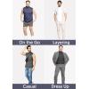 imageSTRETCH IS COMFORT Mens Oh So Soft Luxe Mock Neck Turtleneck Sleeveless and Short Sleeve Shirt Casual Pullover Top  S5XCharcoal Gray