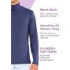imageSTRETCH IS COMFORT Mens Oh So Soft Luxe Mock Neck Turtleneck Sleeveless and Short Sleeve Shirt Casual Pullover Top  S5XCharcoal Gray