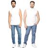 imageSTRETCH IS COMFORT Mens Oh So Soft Luxe Mock Neck Turtleneck Sleeveless and Short Sleeve Shirt Casual Pullover Top  S5XWhite