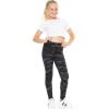 imageSTRETCH IS COMFORT Oh So Soft Youth Girls Print Leggings  Sizes 416Black Camo