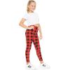 imageSTRETCH IS COMFORT Oh So Soft Youth Girls Print Leggings  Sizes 416Buffalo Plaid