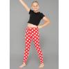 imageSTRETCH IS COMFORT Oh So Soft Youth Girls Print Leggings  Sizes 416Red White Polkadot