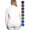 imageSTRETCH IS COMFORT Womens and Plus Oh So Soft Long Sleeve Mock Turtleneck Top Regular and Relaxed Fit Everyday Wear XS5XLWhite