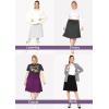 imageSTRETCH IS COMFORT Womens and Plus Size Knee Length Ruched Waist Flowy SkirtPurple