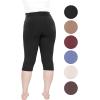 imageSTRETCH IS COMFORT Womens and Plus Size Ultra Flex Leggings  Knee ampamp AnkleBlack