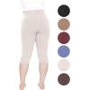 imageSTRETCH IS COMFORT Womens and Plus Size Ultra Flex Leggings  Knee ampamp AnkleOffwhite