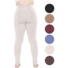 imageSTRETCH IS COMFORT Womens and Plus Size Ultra Flex Leggings  Knee ampamp AnkleOffwhite
