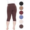 imageSTRETCH IS COMFORT Womens and Plus Size Ultra Flex Leggings  Knee ampamp AnkleSienna Brown