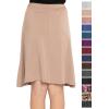 imageSTRETCH IS COMFORT Youth Girls Flowy ALine Skirt Knee Length and Ankle Length  Kids  Sizes 416Beige