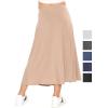 imageSTRETCH IS COMFORT Youth Girls Flowy ALine Skirt Knee Length and Ankle Length  Kids  Sizes 416Beige