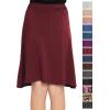 imageSTRETCH IS COMFORT Youth Girls Flowy ALine Skirt Knee Length and Ankle Length  Kids  Sizes 416Burgundy