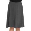 imageSTRETCH IS COMFORT Youth Girls Flowy ALine Skirt Knee Length and Ankle Length  Kids  Sizes 416Charcoal Gray