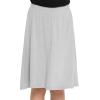 imageSTRETCH IS COMFORT Youth Girls Flowy ALine Skirt Knee Length and Ankle Length  Kids  Sizes 416Heather Gray