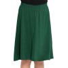 imageSTRETCH IS COMFORT Youth Girls Flowy ALine Skirt Knee Length and Ankle Length  Kids  Sizes 416Hunter Green