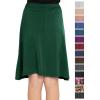 imageSTRETCH IS COMFORT Youth Girls Flowy ALine Skirt Knee Length and Ankle Length  Kids  Sizes 416Hunter Green