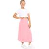 imageSTRETCH IS COMFORT Youth Girls Flowy ALine Skirt Knee Length and Ankle Length  Kids  Sizes 416Light Pink