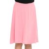 imageSTRETCH IS COMFORT Youth Girls Flowy ALine Skirt Knee Length and Ankle Length  Kids  Sizes 416Light Pink