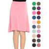 imageSTRETCH IS COMFORT Youth Girls Flowy ALine Skirt Knee Length and Ankle Length  Kids  Sizes 416Light Pink