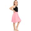 imageSTRETCH IS COMFORT Youth Girls Flowy ALine Skirt Knee Length and Ankle Length  Kids  Sizes 416Light Pink