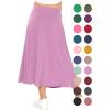 imageSTRETCH IS COMFORT Youth Girls Flowy ALine Skirt Knee Length and Ankle Length  Kids  Sizes 416Lilac