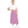 imageSTRETCH IS COMFORT Youth Girls Flowy ALine Skirt Knee Length and Ankle Length  Kids  Sizes 416Lilac