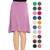 imageSTRETCH IS COMFORT Youth Girls Flowy ALine Skirt Knee Length and Ankle Length  Kids  Sizes 416Lilac